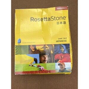 Rosetta Stone CD's Japanese language-learning software level 1 & 2, No Headset
